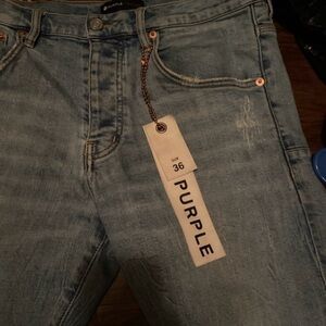 Purple jeans